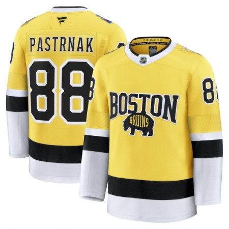 Boston Bruins Hockeydrakt 2025-26 Fanatics NHL Stadium Series Premium David Pastrnak Gold - Herre