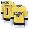 Boston Bruins Hockeydrakt 2025-26 Fanatics NHL Stadium Series Premium Jeremy Swayman Gold - Barn