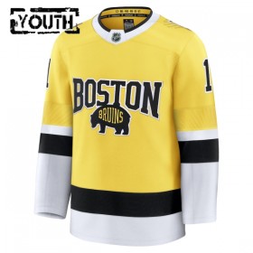 Boston Bruins Hockeydrakt 2025-26 Fanatics NHL Stadium Series Premium Jeremy Swayman Gold - Barn