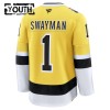Boston Bruins Hockeydrakt 2025-26 Fanatics NHL Stadium Series Premium Jeremy Swayman Gold - Barn