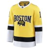 Boston Bruins Hockeydrakt 2025-26 Fanatics NHL Stadium Series Premium Jeremy Swayman Gold - Herre