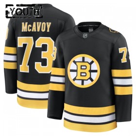 Boston Bruins Hockeydrakt 2025-26 Fanatics Premium Charlie Mcavoy Svart Hjemme - Barn