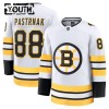 Boston Bruins Hockeydrakt 2025-26 Fanatics Premium David Pastrnak Hvit Borte - Barn