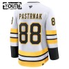Boston Bruins Hockeydrakt 2025-26 Fanatics Premium David Pastrnak Hvit Borte - Barn