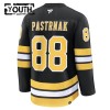 Boston Bruins Hockeydrakt 2025-26 Fanatics Premium David Pastrnak Svart Hjemme - Barn