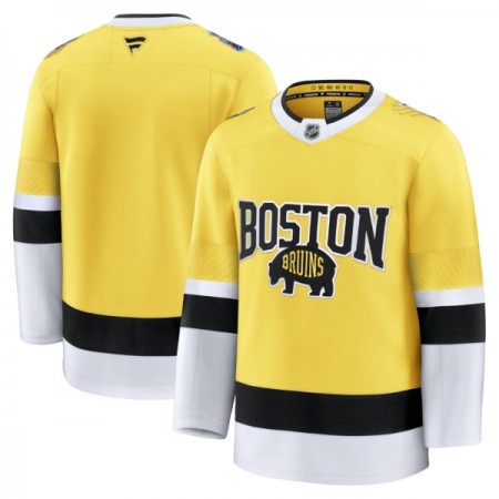 Boston Bruins Hockeydrakt Custom 2025-26 Fanatics NHL Stadium Series Premium Gold - Herre