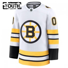 Boston Bruins Hockeydrakt Custom 2025-26 Fanatics Premium Hvit Borte - Barn