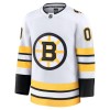 Boston Bruins Hockeydrakt Custom 2025-26 Fanatics Premium Hvit Borte - Herre