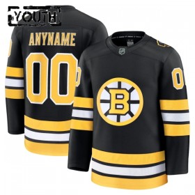 Boston Bruins Hockeydrakt Custom 2025-26 Fanatics Premium Svart Hjemme - Barn