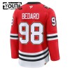 Chicago Blackhawks Hockeydrakt 2025-26 Fanatics Centennial Premium Connor Bedard Rød - Barn