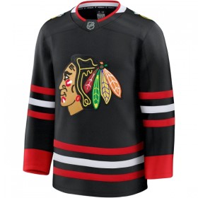 Chicago Blackhawks Hockeydrakt Custom 2025-26 Fanatics Premium Svart Tredje - Herre