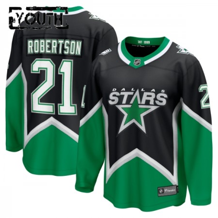 Dallas Stars Hockeydrakt 2025-26 Fanatics Premium Jason Robertson Svart Tredje - Barn