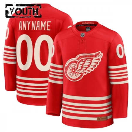 Detroit Red Wings Hockeydrakt Custom 2025-26 Fanatics Centennial Premium Rød - Barn