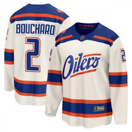 Edmonton Oilers Hockeydrakt 2025-26 Fanatics Premium Evan Bouchard Hvit Tredje - Herre