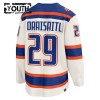 Edmonton Oilers Hockeydrakt 2025-26 Fanatics Premium Leon Draisaitl Hvit Tredje - Barn