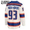Edmonton Oilers Hockeydrakt 2025-26 Fanatics Premium Ryan Nugent-Hopkins Hvit Tredje - Barn