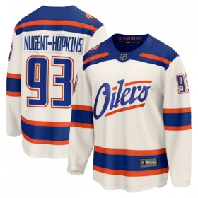 Edmonton Oilers Hockeydrakt 2025-26 Fanatics Premium Ryan Nugent-Hopkins Hvit Tredje - Herre