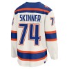 Edmonton Oilers Hockeydrakt 2025-26 Fanatics Premium Stuart Skinner Hvit Tredje - Herre
