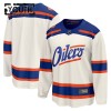 Edmonton Oilers Hockeydrakt Custom 2025-26 Fanatics Premium Hvit Tredje - Barn