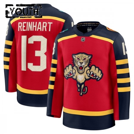 Florida Panthers Hockeydrakt 2025-26 Fanatics Premium Sam Reinhart Rød Winter Classic - Barn