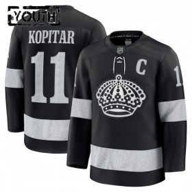 Los Angeles Kings Hockeydrakt 2025-26 Fanatics Premium Anze Kopitar Svart Tredje - Barn