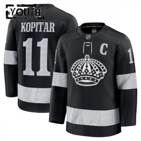 Los Angeles Kings Hockeydrakt 2025-26 Fanatics Premium Anze Kopitar Svart Tredje - Barn