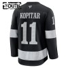 Los Angeles Kings Hockeydrakt 2025-26 Fanatics Premium Anze Kopitar Svart Tredje - Barn