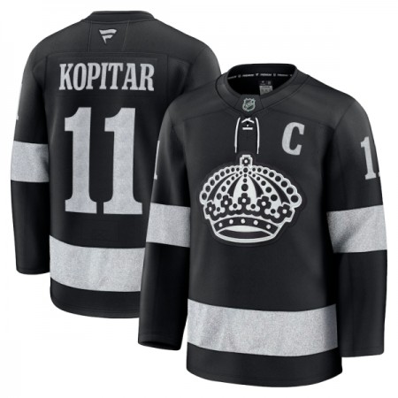 Los Angeles Kings Hockeydrakt 2025-26 Fanatics Premium Anze Kopitar Svart Tredje - Herre