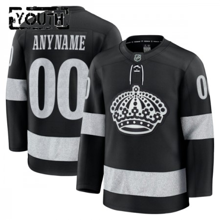 Los Angeles Kings Hockeydrakt Custom 2025-26 Fanatics Premium Svart Tredje - Barn