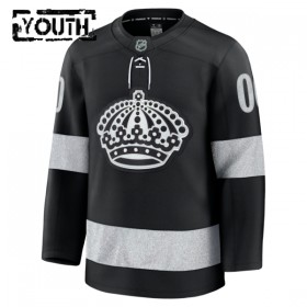 Los Angeles Kings Hockeydrakt Custom 2025-26 Fanatics Premium Svart Tredje - Barn