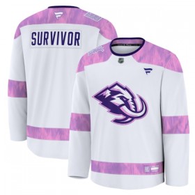 Hockeydrakt Custom Utah Hockey Club Fanatics Hockey Fights Cancer Practice Hvit - Herre