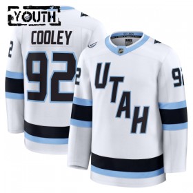 Hockeydrakt Utah Hockey Club Fanatics Premium Logan Cooley Hvit Borte - Barn