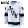 Hockeydrakt Utah Hockey Club Fanatics Premium Logan Cooley Hvit Borte - Barn