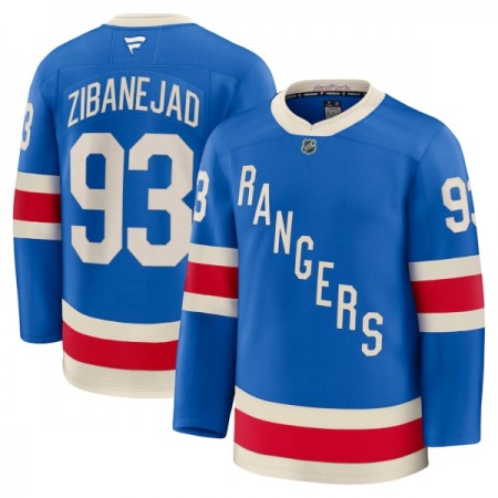 New York Rangers Hockeydrakt 2025-26 Fanatics Centennial Premium Mika Zibanejad Blå - Herre