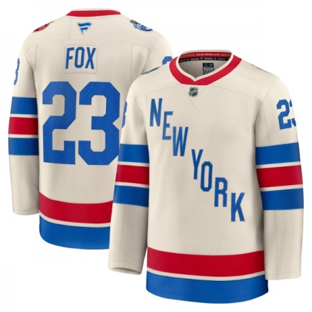 New York Rangers Hockeydrakt 2025-26 Fanatics Premium Adam Fox Hvit Winter Classic - Herre