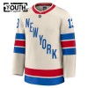 New York Rangers Hockeydrakt 2025-26 Fanatics Premium Alexis Lafreniere Hvit Winter Classic - Barn