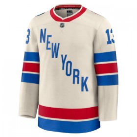 New York Rangers Hockeydrakt 2025-26 Fanatics Premium Alexis Lafreniere Hvit Winter Classic - Herre
