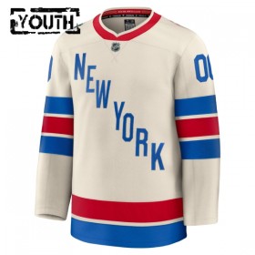 New York Rangers Hockeydrakt Custom 2025-26 Fanatics Premium Hvit Winter Classic - Barn