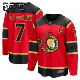 Ottawa Senators Hockeydrakt 2025-26 Fanatics Premium Brady Tkachuk Rød Tredje - Barn