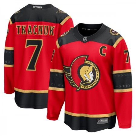 Ottawa Senators Hockeydrakt 2025-26 Fanatics Premium Brady Tkachuk Rød Tredje - Herre