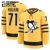 Pittsburgh Penguins Hockeydrakt 2025-26 Fanatics Premium Evgeni Malkin Gold Tredje - Barn