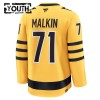 Pittsburgh Penguins Hockeydrakt 2025-26 Fanatics Premium Evgeni Malkin Gold Tredje - Barn