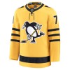 Pittsburgh Penguins Hockeydrakt 2025-26 Fanatics Premium Evgeni Malkin Gold Tredje - Herre
