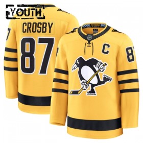 Pittsburgh Penguins Hockeydrakt 2025-26 Fanatics Premium Sidney Crosby Gold Tredje - Barn