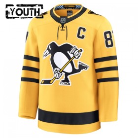 Pittsburgh Penguins Hockeydrakt 2025-26 Fanatics Premium Sidney Crosby Gold Tredje - Barn