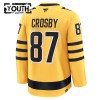 Pittsburgh Penguins Hockeydrakt 2025-26 Fanatics Premium Sidney Crosby Gold Tredje - Barn