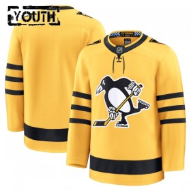 Pittsburgh Penguins Hockeydrakt Custom 2025-26 Fanatics Premium Gold Tredje - Barn