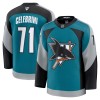 San Jose Sharks Hockeydrakt 2025-26 Fanatics Premium Macklin Celebrini Teal Tredje - Herre