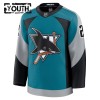 San Jose Sharks Hockeydrakt 2025-26 Fanatics Premium Will Smith Teal Tredje - Barn