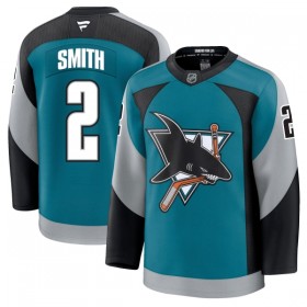 San Jose Sharks Hockeydrakt 2025-26 Fanatics Premium Will Smith Teal Tredje - Herre